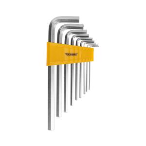 Набор ключей имбусовых HEX KRANZ 2,0-12 мм, CrV, 9 шт., удлиненные 